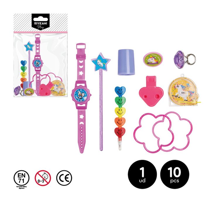 PACK REGALO JUGUETES SURTIDOS UNICORNIO 10 UDS | AMBER MOOD OH YEAH | 1 UNIDAD | 28435557714654 Imagen principal del producto