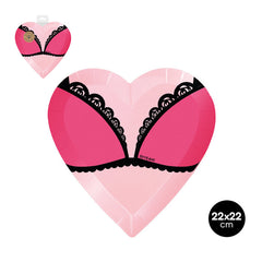 PLATO LLANO FORMA PECHOTES 27 X 23,5 CM CARTON 6 UDS | AMBER MOOD OH YEAH | 1 UNIDAD | 8435557714681