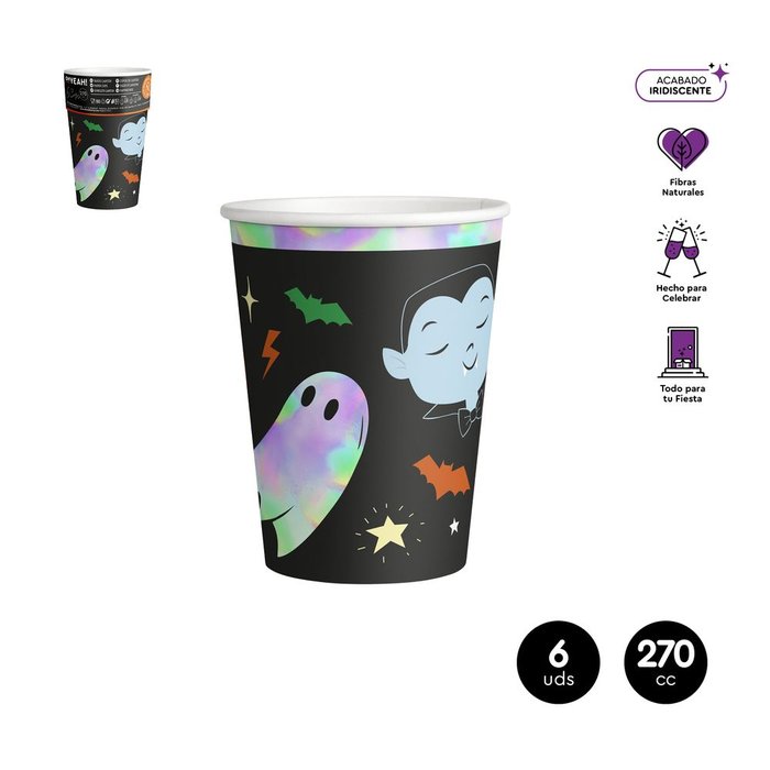 SET 6UD VASO CARTON TRUCO TRATO 270CC(9OZ) | AMBER MOOD OH YEAH | 1 UNIDAD | 8435557718290 Imagen principal del producto