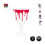 PAQUETE 3 COPAS HALLOWEEN SANGRE PIE TRANSPARENTE 220CC | AMBER MOOD OH YEAH | 1 UNIDAD | 28435557718331