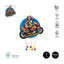 PIÑATA FELIZ CUMPLEAÑOS MOTO 45 X 43,5 CM CARTON | AMBER MOOD OH YEAH | ENVASE 12 UDS. UNIDAD | 8435557722815