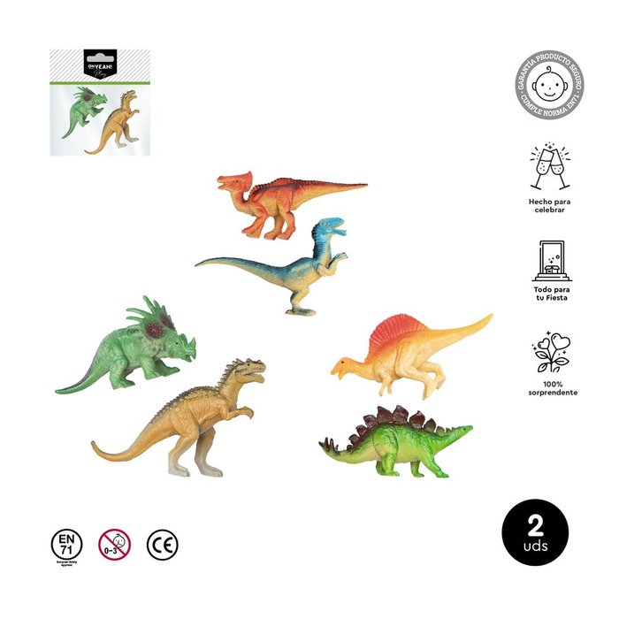 JUGUETE PIÑATA FIGURAS DINOSAURIOS SURTIDOS | AMBER MOOD OH YEAH | 1 UNIDAD | 28435557723168 Imagen principal del producto