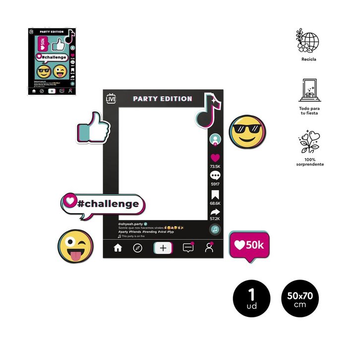MARCO PHOTOCALL PARTY EDITION + 5 PIEZAS 50 X 70 | AMBER MOOD OH YEAH | 1 UNIDAD | 8435557724352