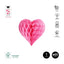 HONEYCOMB CORAZON ROSA Ø25CM PAPEL 1 UNIDAD FSC MIX 70% | AMBER MOOD OH YEAH | 1 UNIDAD | 8435557726905