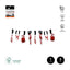 GUIRNALDA CUCHILLOS SANGRE 8 PIEZAS 3M | AMBER MOOD OH YEAH | 1 UNIDAD | 8435557727452