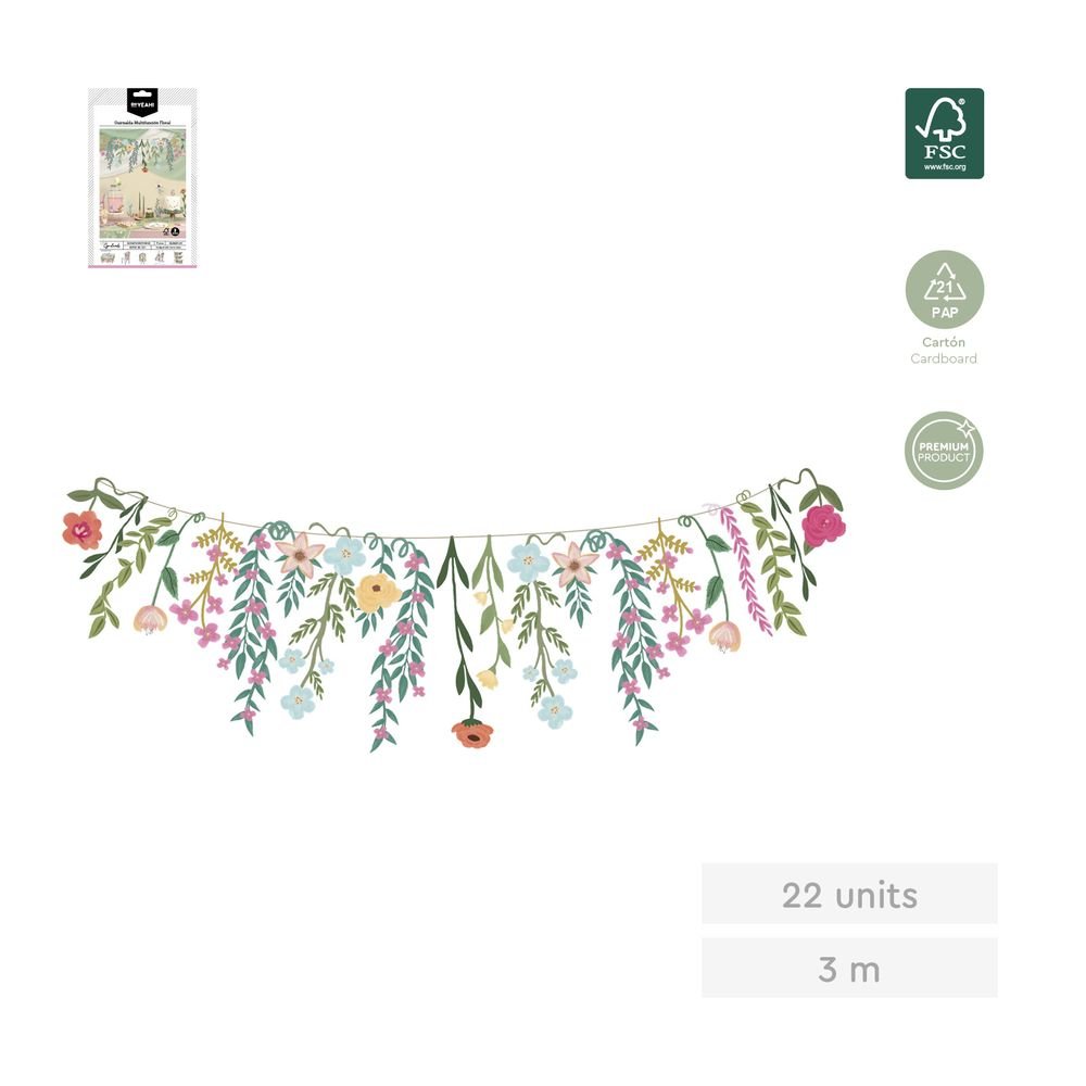 GUIRNALDA FLORAL 3M CARTON 22 PIEZAS | AMBER MOOD OH YEAH | 1 UNIDAD | 8435557731176 Imagen principal del producto
