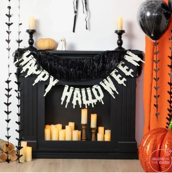 GUIRNALDA HAPPY HALLOWEEN FLECOS GLOW IN THE DARK | AMBER MOOD OH YEAH | 1 UNIDAD | 8435557733668 Imagen principal del producto