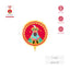 GLOBO FOIL REDONDO BALTASAR Ø43 CM APTO HELIO 1UD | AMBER MOOD OH YEAH | 1 UNIDAD | 8435557735501