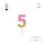 Vela Nº5 Bicolor Rosa Oro Amber Mood Oh Yeah 7 cm