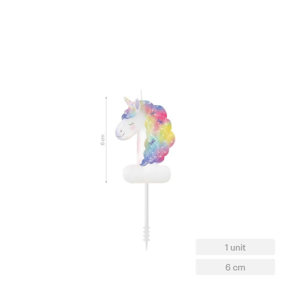 Vela nº1 Unicornio 6 cm Amber Mood Oh Yeah Imagen principal del producto