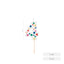 Vela Nº4 Globos 6 cm Amber Mood Oh Yeah