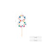 Vela Nº8 Globos 6 cm Amber Mood Oh Yeah