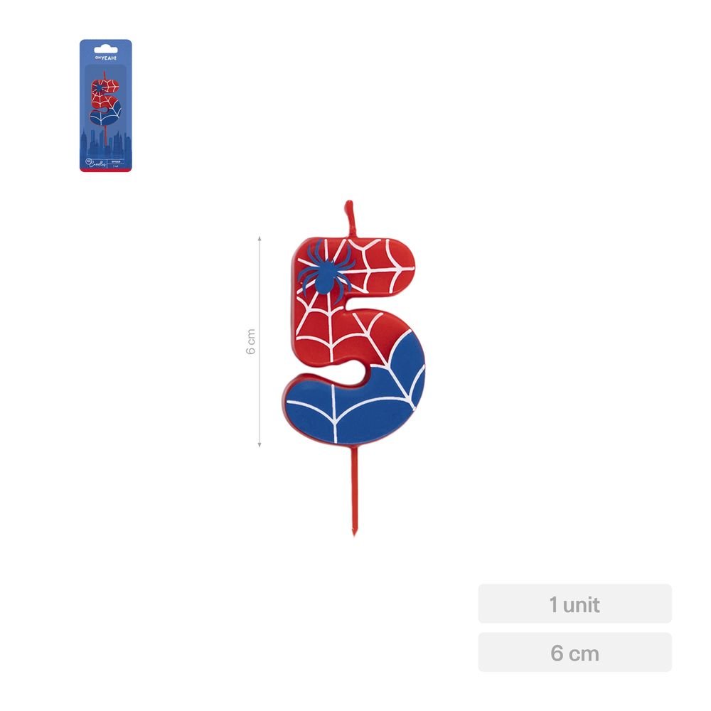 Vela Nº5 Spider 6 cm Amber Mood Oh Yeah Imagen principal del producto