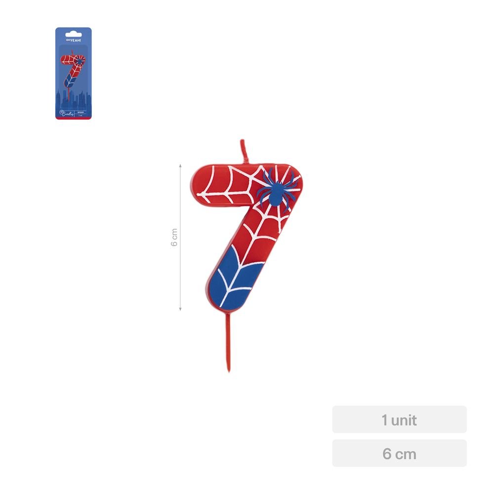 Vela Nº7 Spider 6 cm Amber Mood Oh Yeah Imagen principal del producto