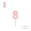 Vela Nº8 Borde Relieve Rosa AMBER MOOD OH YEAH