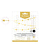 Guirnalda Estrellas Oro Foil Amber Mood Oh Yeah 51 piezas