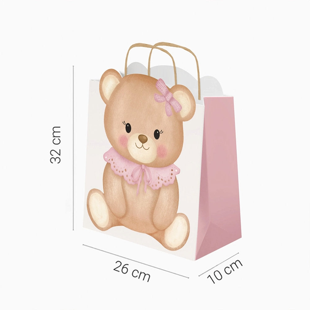 Bolsa baby nude rosa 26x10x32cm, pack 12 ud