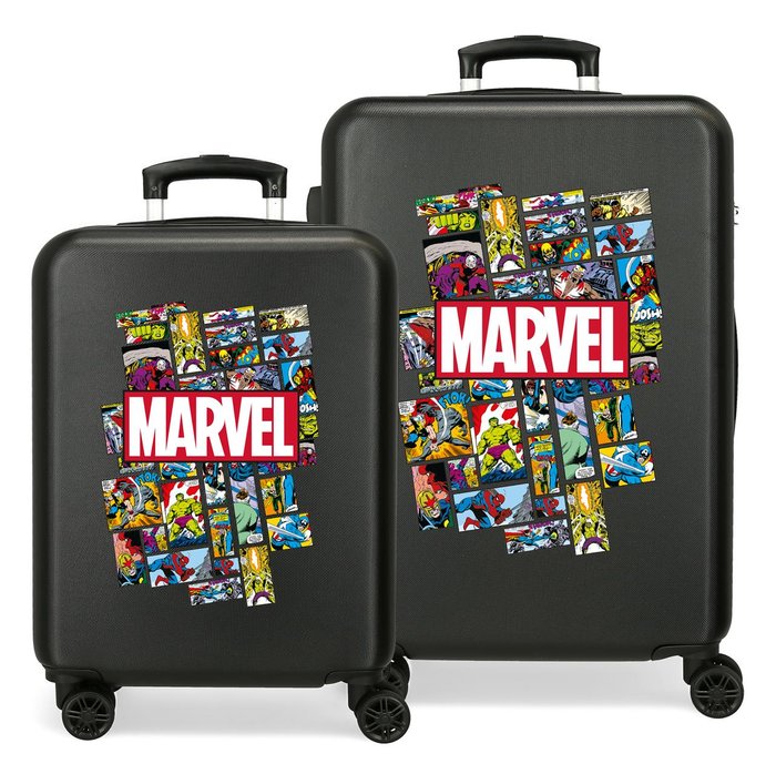 Juego de Maletas Comic Marvel rígidas 55-68 cm negro JOUMMA Maletas Licencia
