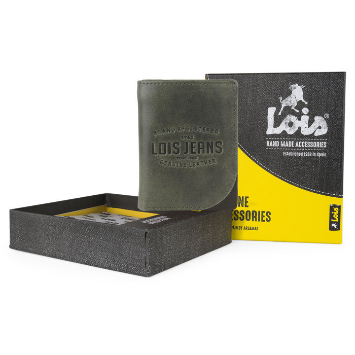 Cartera de piel Kingston Lois Kaki-marrón
