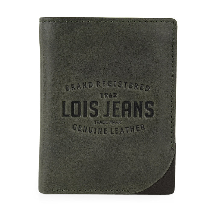 Cartera de piel Kingston Lois Kaki-marrón