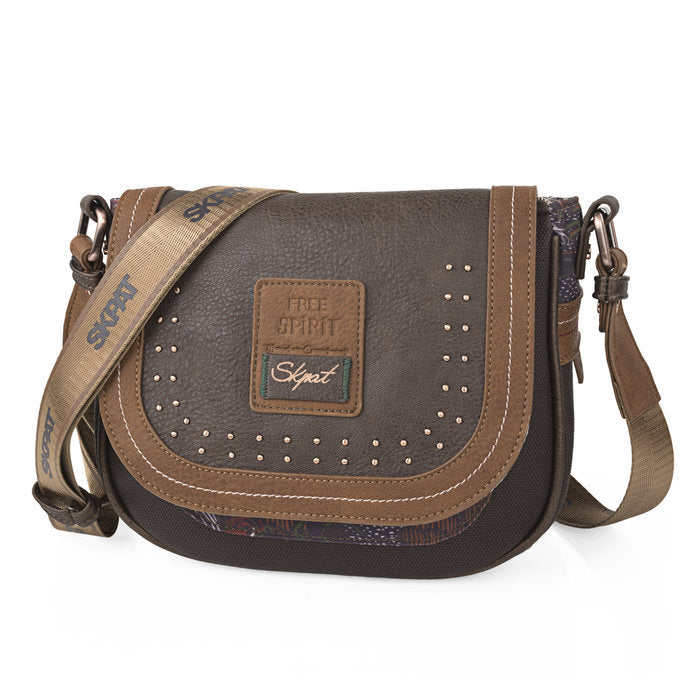 👜 BOLSO BANDOLERA REDONDO CON SOLAPA - SKPAT FIORELLA Imagen principal del producto
