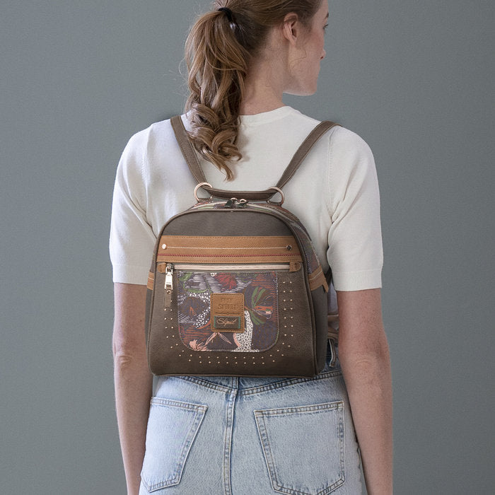 👜 MOCHILA BOLSO MUJER 3 POSICIONES - SKPAT FIORELLA Imagen secundaria del producto