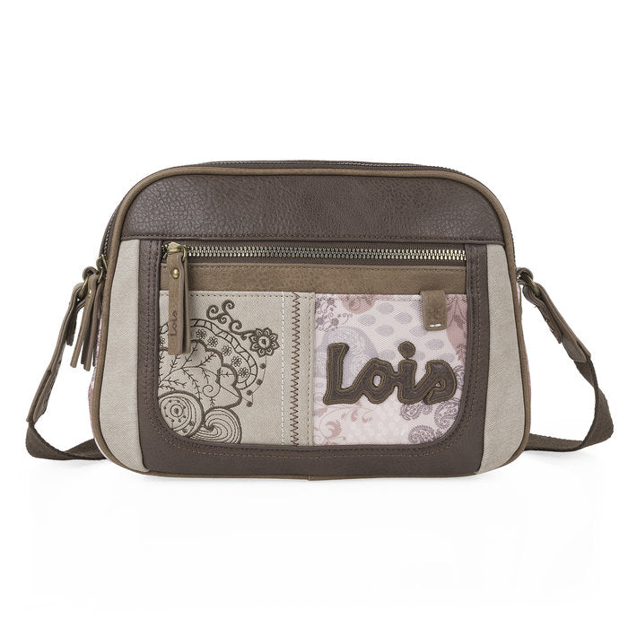 👜 BOLSO BANDOLERA 2 CREMALLERAS - LOIS VIRGINIA Imagen principal del producto