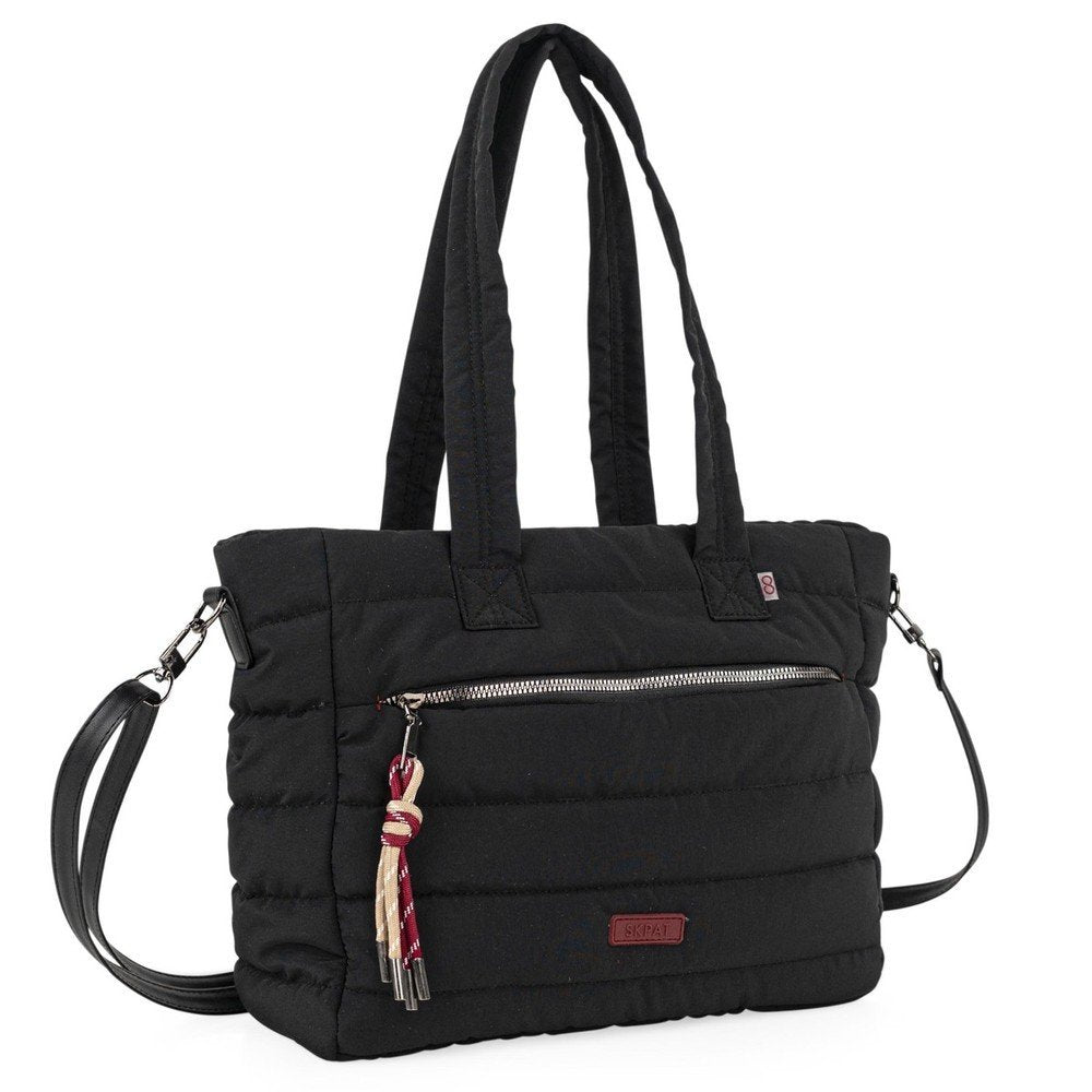 BOLSO SHOPPER CON BANDOLERA BRESCIA NEGRO | ARSAMAR ENTERPRISE | 1 UNIDAD | 8435583594950 Imagen principal del producto