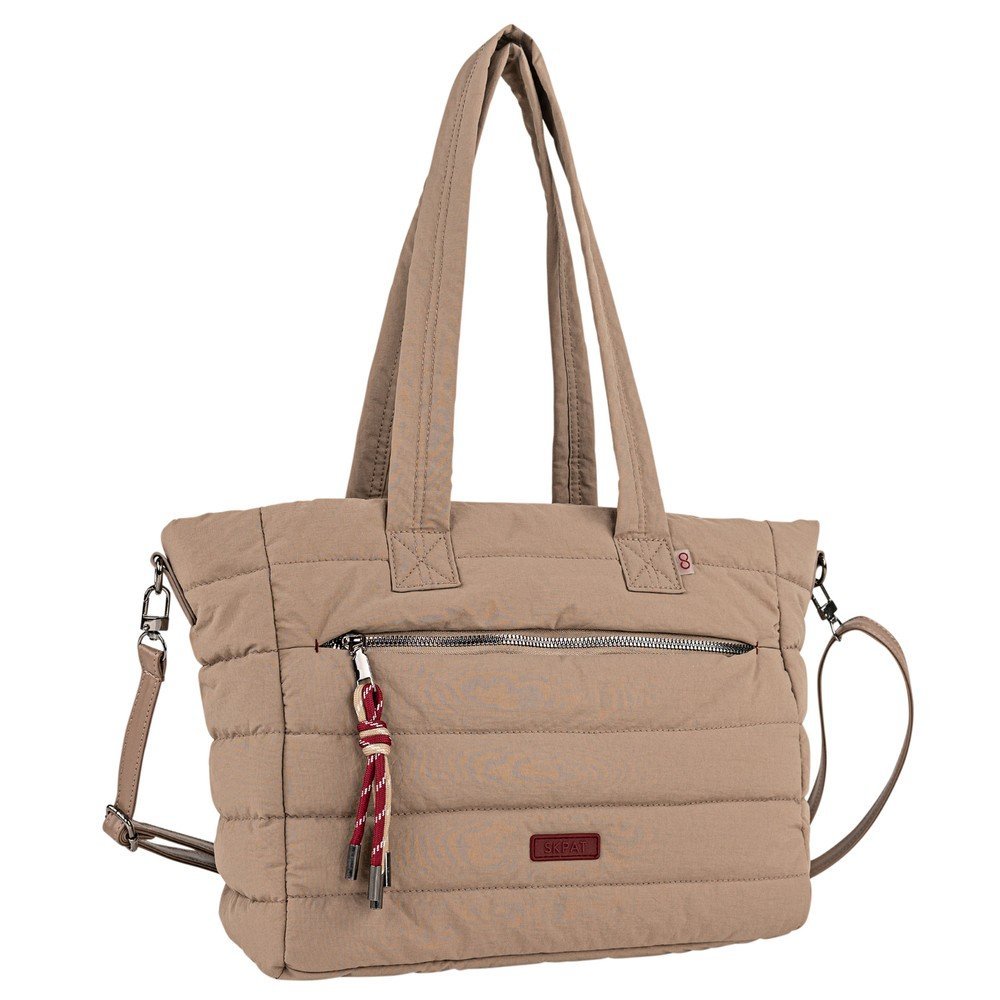 BOLSO SHOPPER CON BANDOLERA BRESCIA TAUPE | ARSAMAR ENTERPRISE | 1 UNIDAD | 8435583594967 Imagen principal del producto