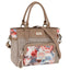 Bolso bandolera shopper Rafia polipiel Leyre Taupe ARSAMAR ENTERPRISE