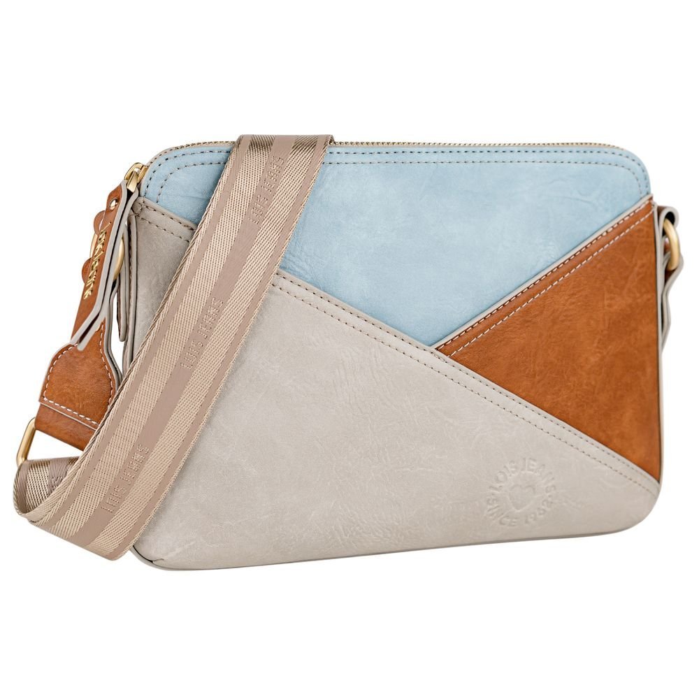Bolso bandolera polipiel plano Kate Lois beige marca Arsmar Enterprise