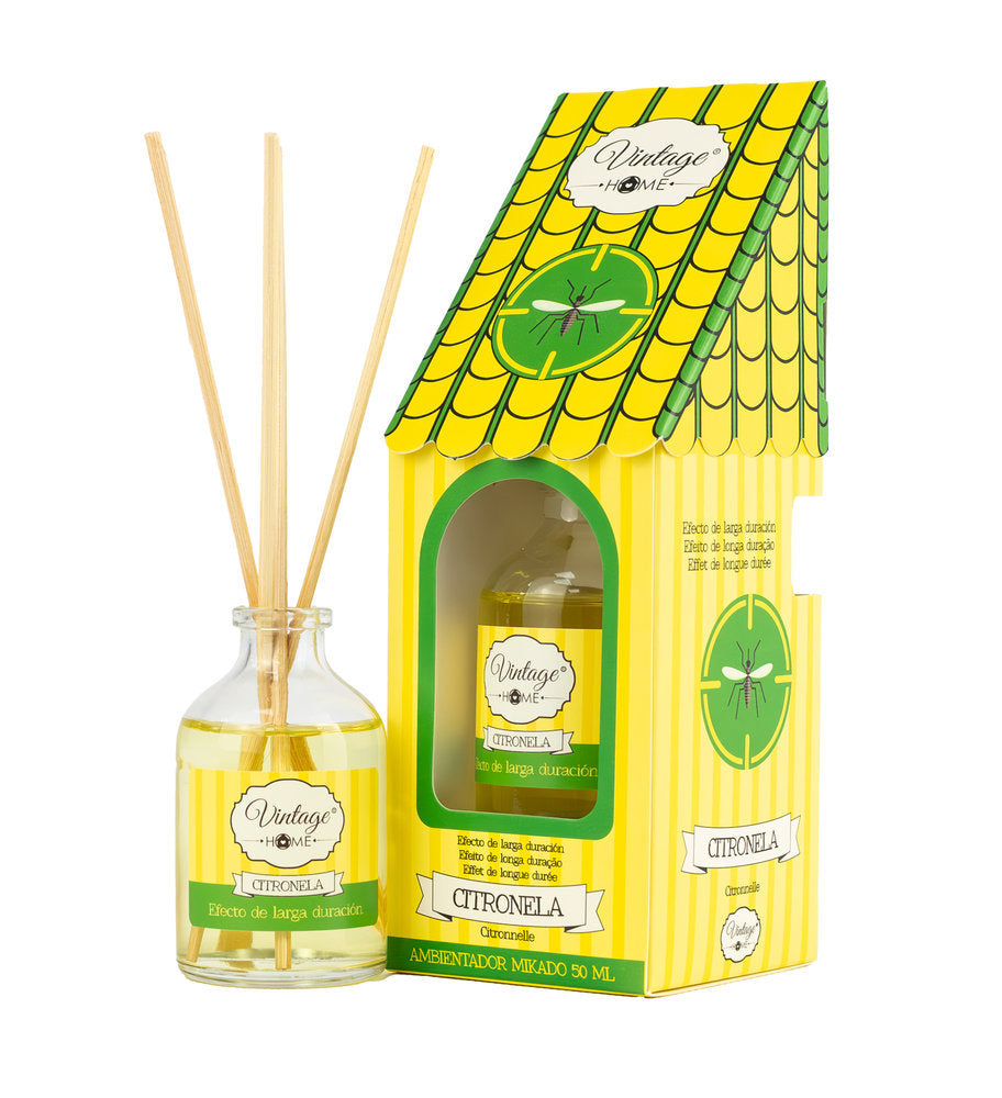 MIKADO VINTAGE HOME 50ML CITRONELA | NATUAROMATIC GEL | ENVASE 6 UDS. UNIDAD | 8435586106587 Imagen principal del producto