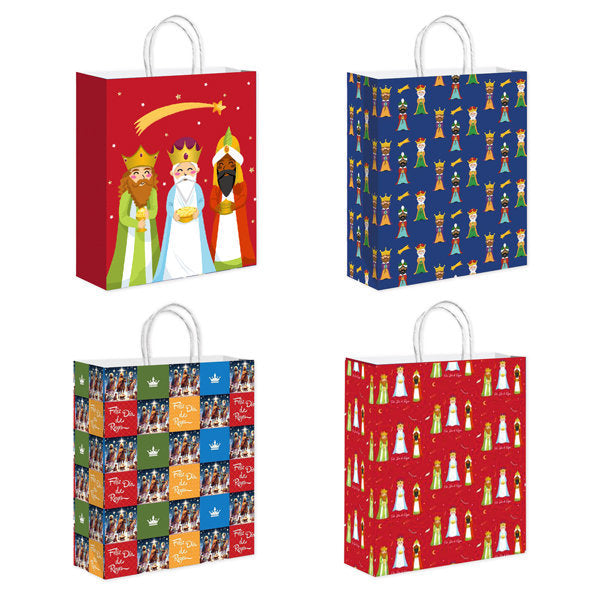 BOLSA GRANDE REYES MAGOS 12U 32X12X41 | ARGUVAL NAVIDAD | ENVASE 12 UDS. UNIDAD | 8435593456842