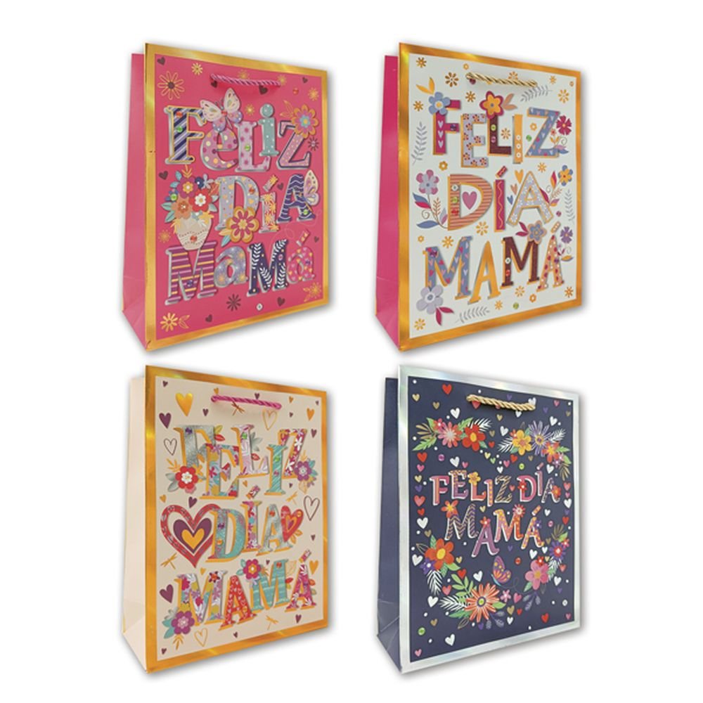 BOLSA GRANDE FELIZ DIA MAMA 12U | ARGUVAL, S,L, | 1 UNIDAD | 8435593457085 Imagen principal del producto
