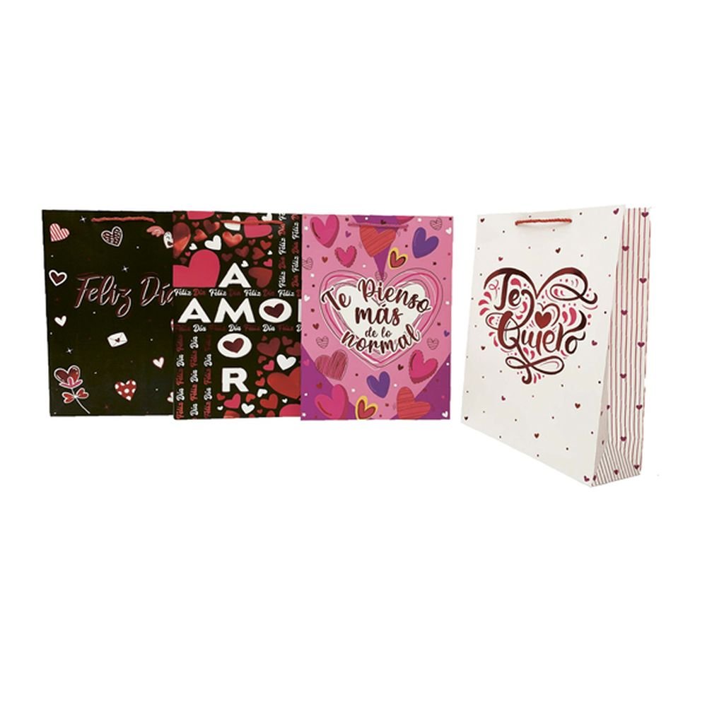 Bolsa regalo mediana amor 32x26x10 cm ARGUVAL San Valentín Imagen principal del producto