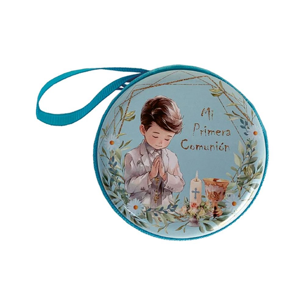 Cajita Cremallera Comunión Niño 7x3 cm Marca Arguval Comunión Pack 1