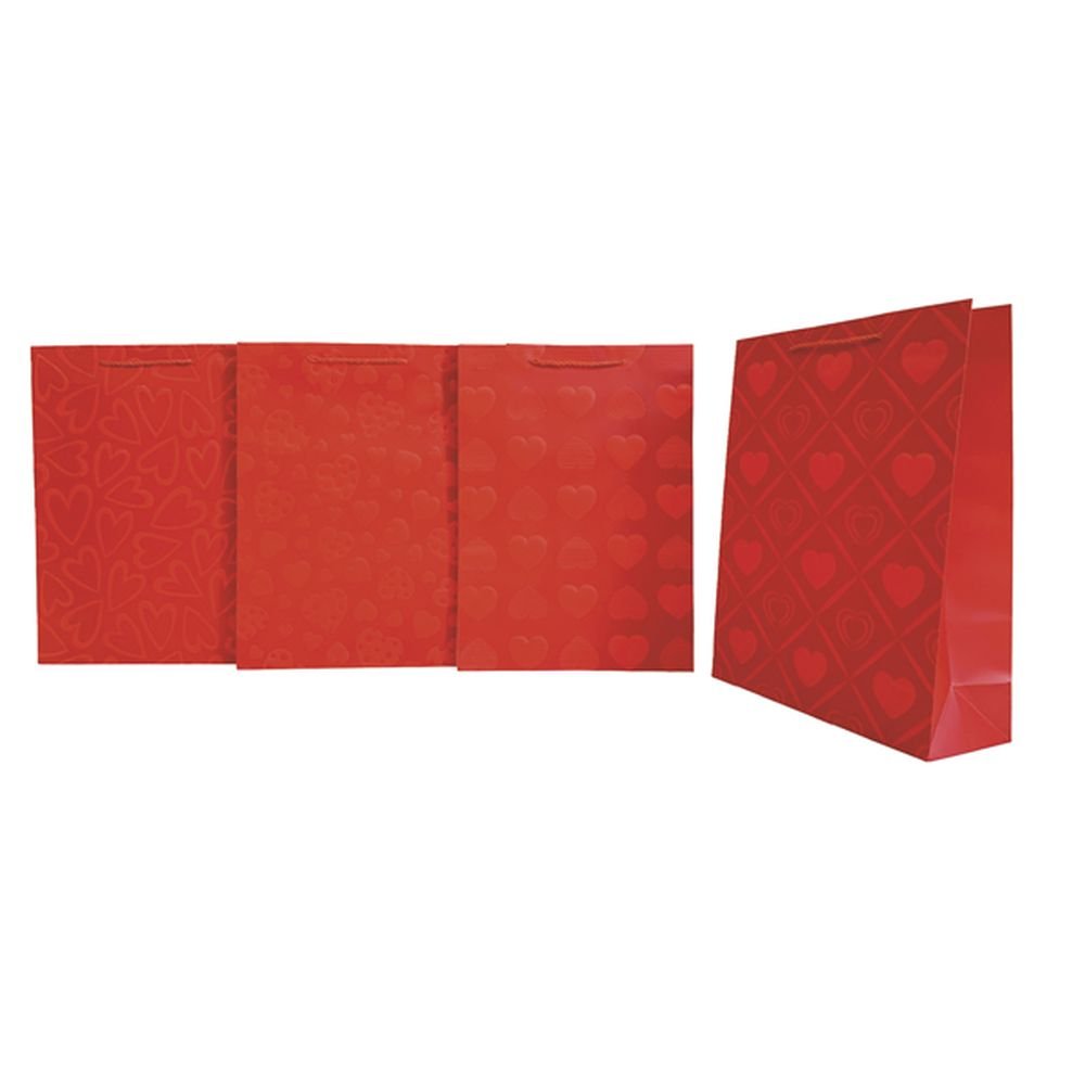 Bolsa regalo grande roja corazones marca Arguval San Valentín Imagen principal del producto