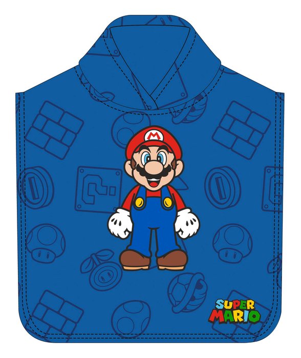 Poncho de Microfibra Super Mario SAFTA Imagen principal del producto