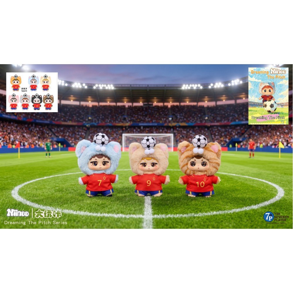 Expositor 6 Blind Box Niinoo Dreaming Fútbol Selección Esp