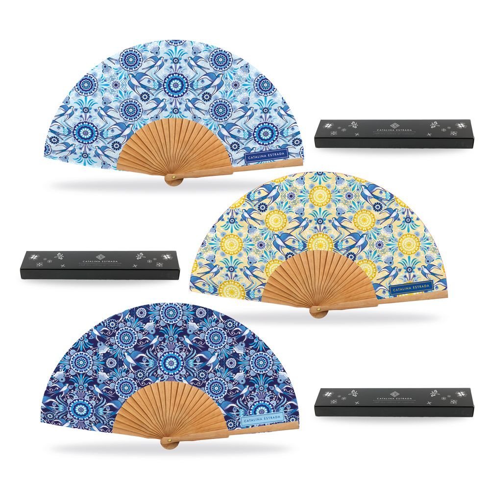 Abanico Catalina Estrada Golondrina 23 cm Marca Abanicos Pararols