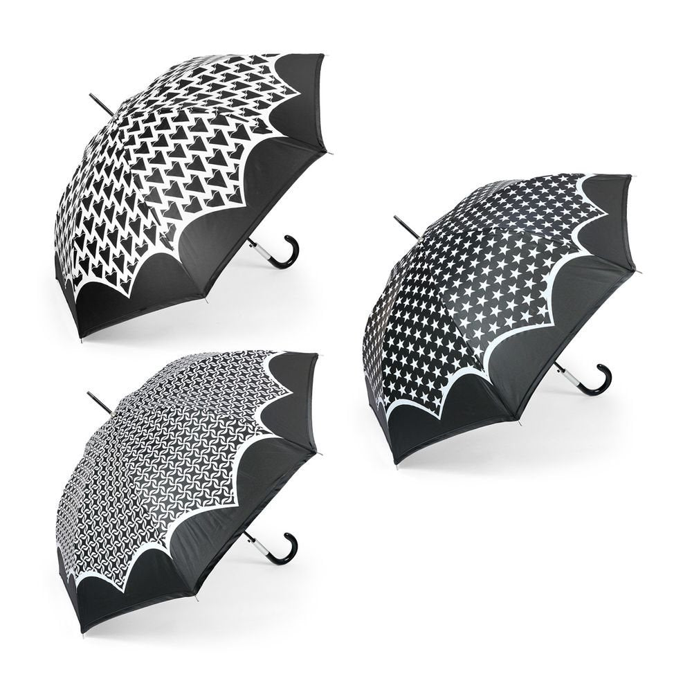 Paraguas Mujer Auto Geometric Glam Don Algodon Cuatro Gotas