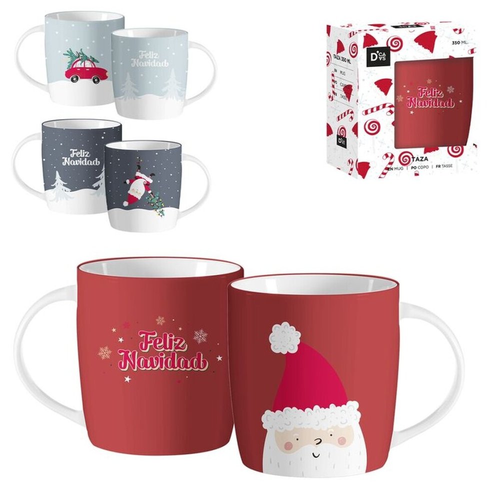 Taza 350ml Papa Noel Surtidas Marca Dcasa Navidad Imagen principal del producto