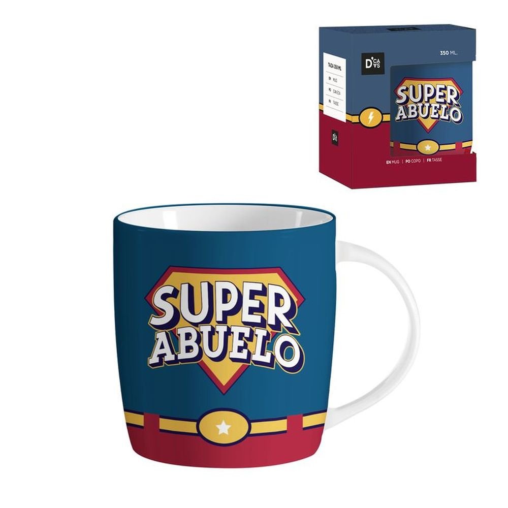 TAZA 350ML SUPER ABUELO | DCASA | 1 UNIDAD | 8435683234862