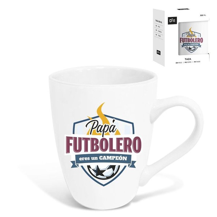 TAZA 344ML PAPA FUTBOLERO | DCASA | 1 UNIDAD | 8435683238525