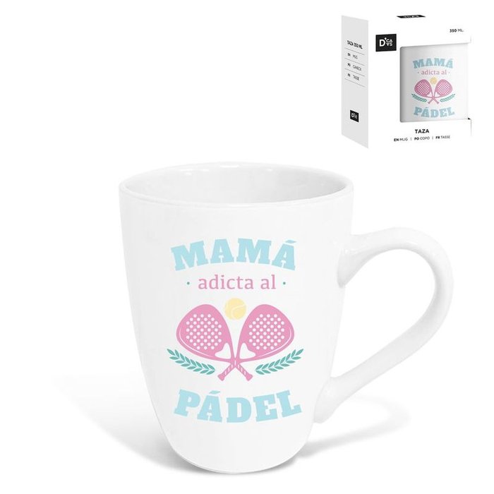 TAZA 344ML MAMA PADEL | DCASA | 1 UNIDAD | 8435683238600 Imagen principal del producto