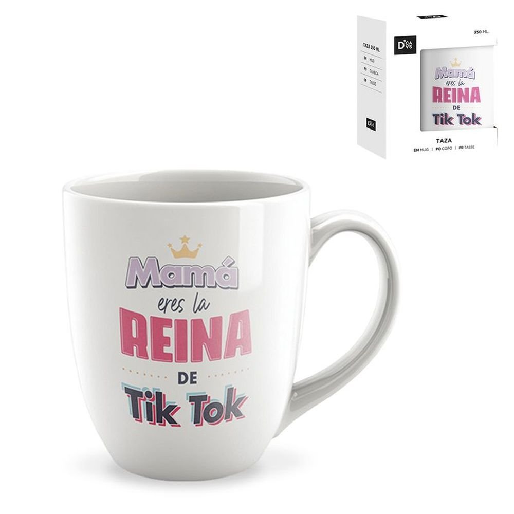 Taza 344 ml Mama Tik Tok Marca DCASA Imagen principal del producto
