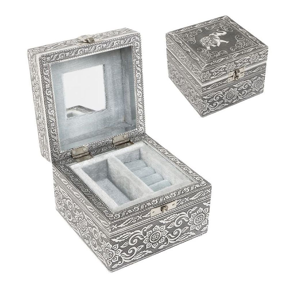 JOYERO 2 NIVELES METAL PLATA | DCASA | 1 UNIDAD | 8435683255492 Imagen principal del producto