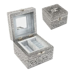 JOYERO 2 NIVELES METAL PLATA | DCASA | 1 UNIDAD | 8435683255492