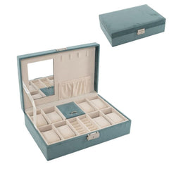 JOYERO TERCIOPELO VERDE AGUA | DCASA | 1 UNIDAD | 8435683276947