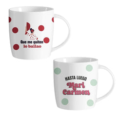 TAZA 350ML LUNARES SURTIDAS | DCASA | 1 UNIDAD | 8435683278279
